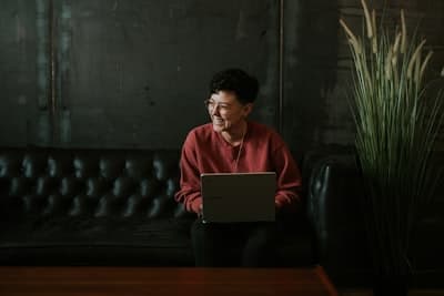 Person studying for interview